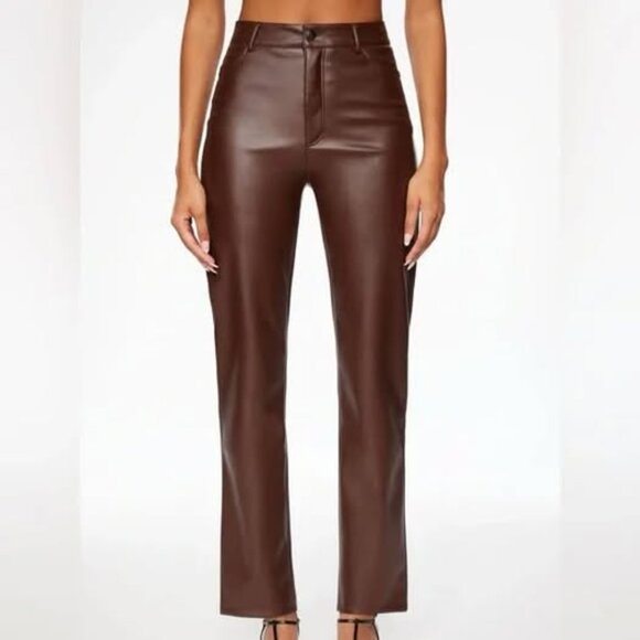 Dynamite Gisele Faux Leather Pants (size 4) - Picture 1 of 4